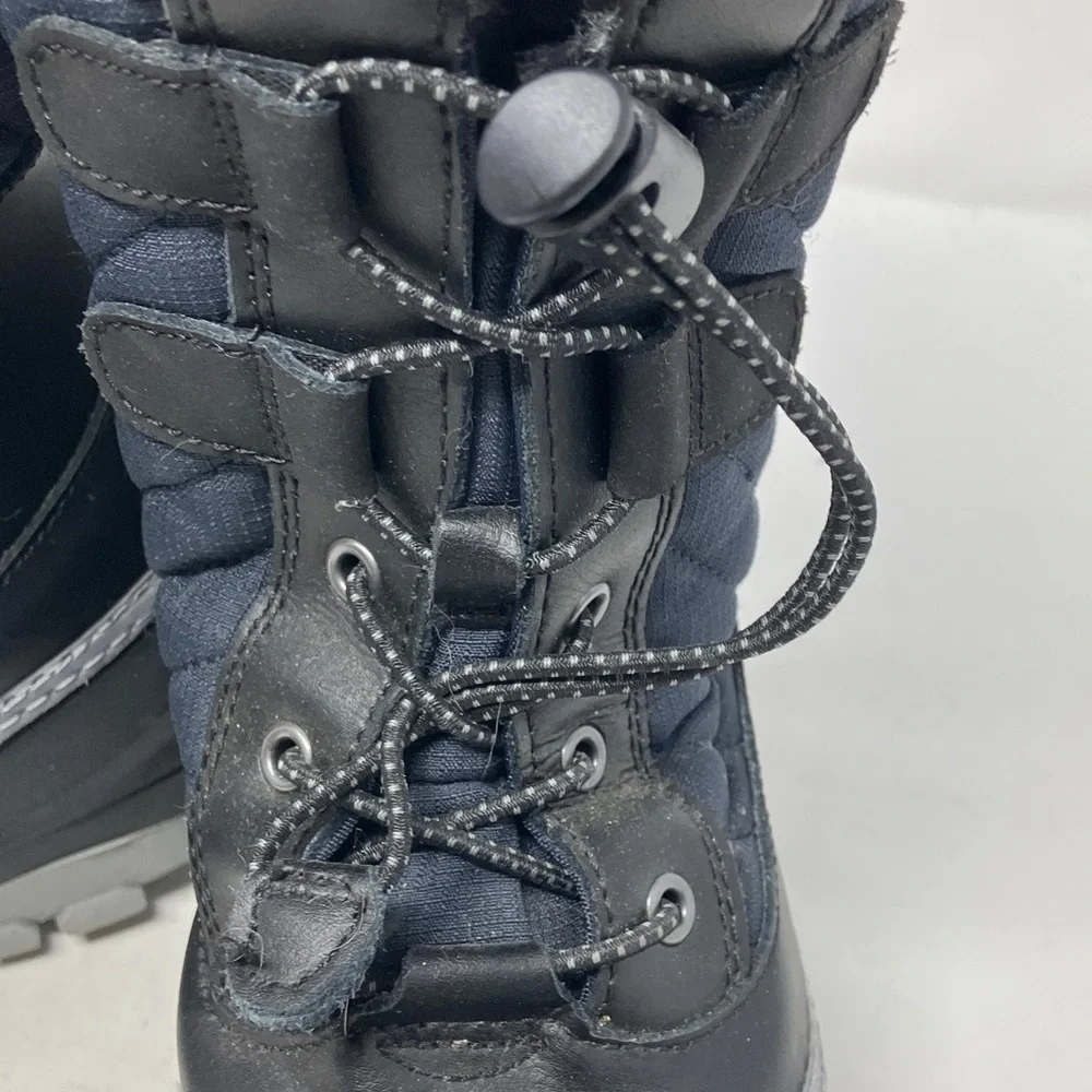 All In Motion Thermolite Ecomode Kids Skylar Winter Boots Size 2 Dark Navy/Black